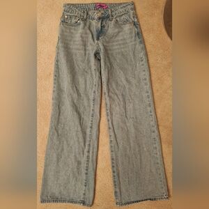 Edikted Gray Flare & Wide Leg Jeans